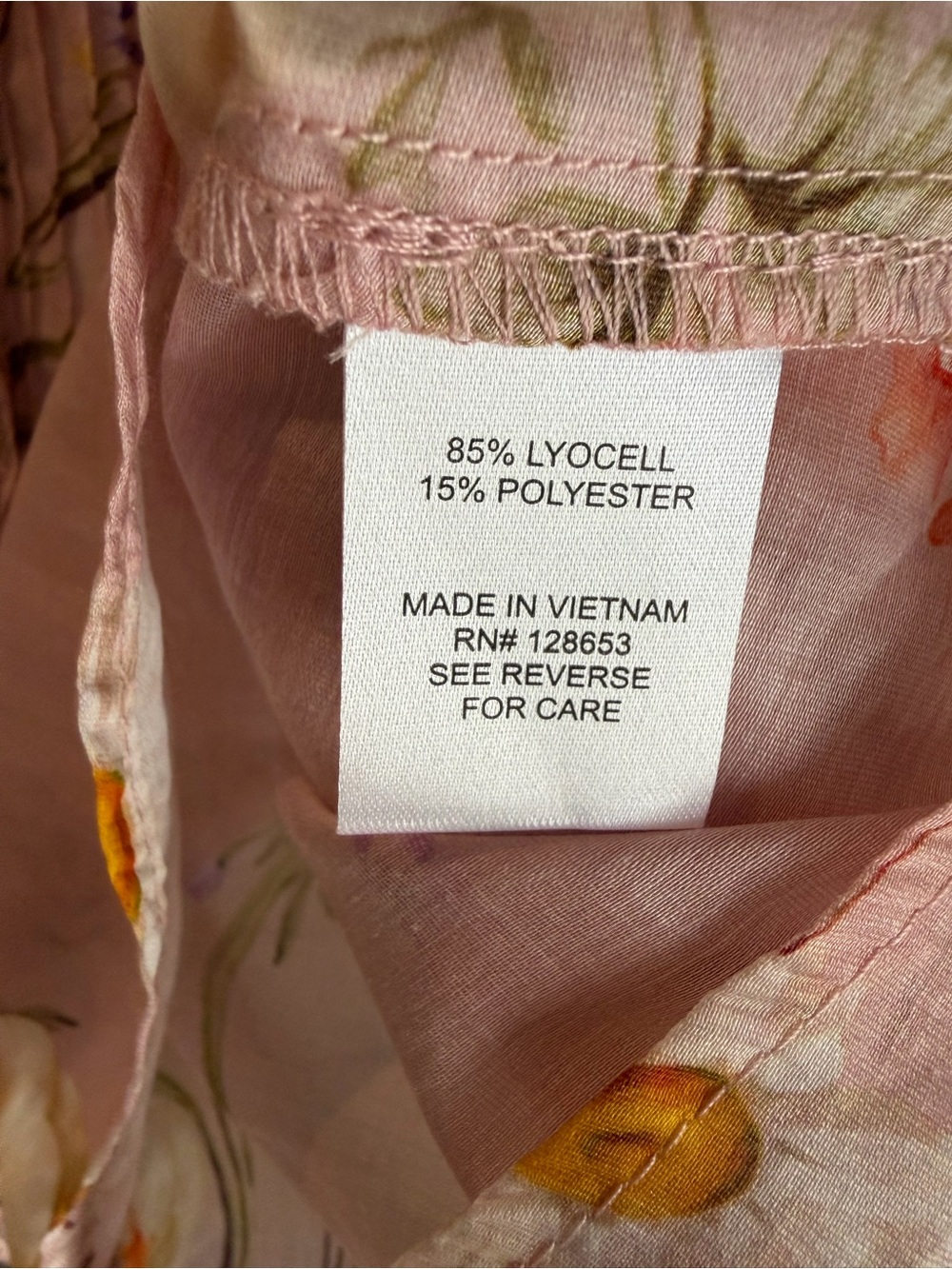 Lucky & Coco Romantic Floral Ruffle Blouse Cottagecore Coquette Pink Top S - Picture 5 of 5